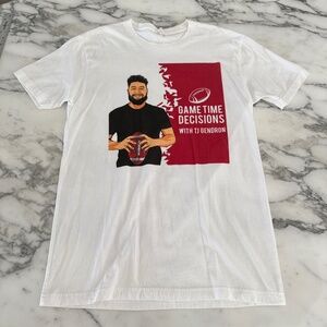 Game Time Decisions with TJ Gendron White T-shirt Size M